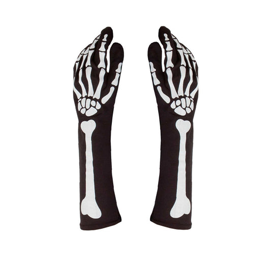 Guantes de Esqueleto Largos Eco | Don Disfraz
