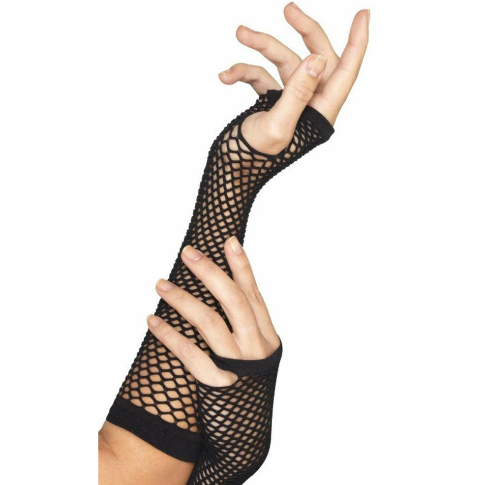 Guantes Rejilla Negros | Don Disfraz