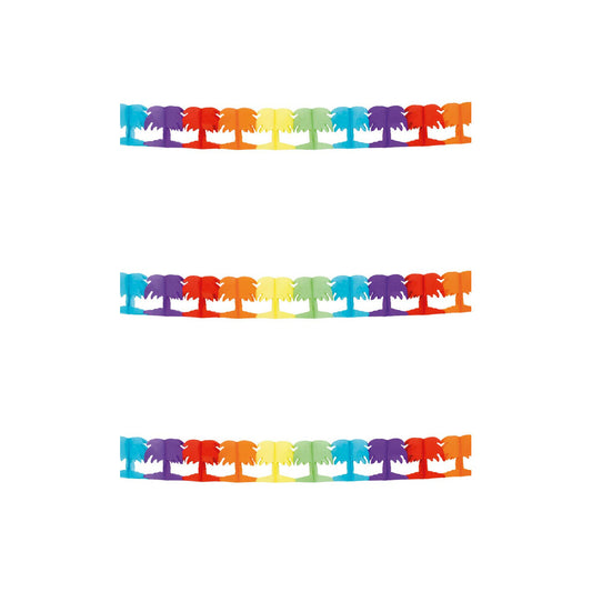 Guirnalda de Palmeras Multicolor | Don Disfraz