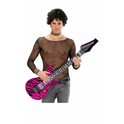 Guitarra Fucsia Hinchable | Don Disfraz