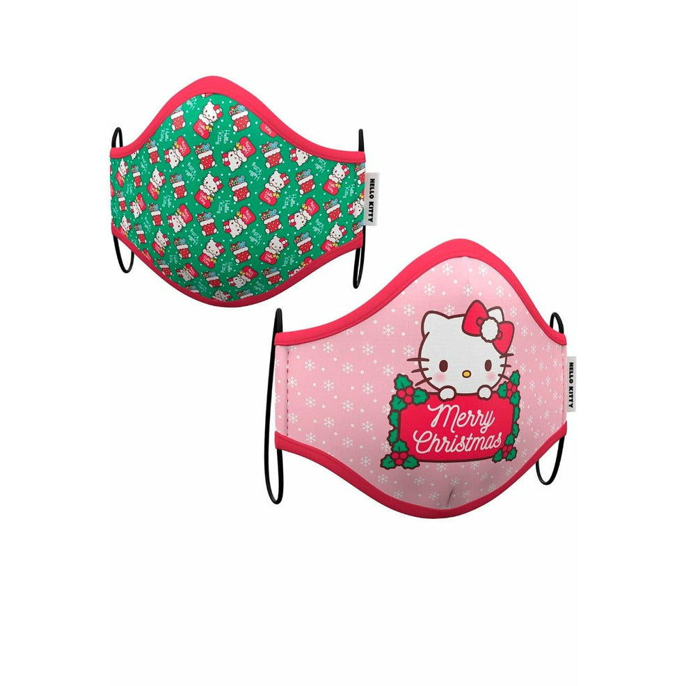 Pack 2 Mascarillas de Tela Hello Kitty™ infantil | Don Disfraz