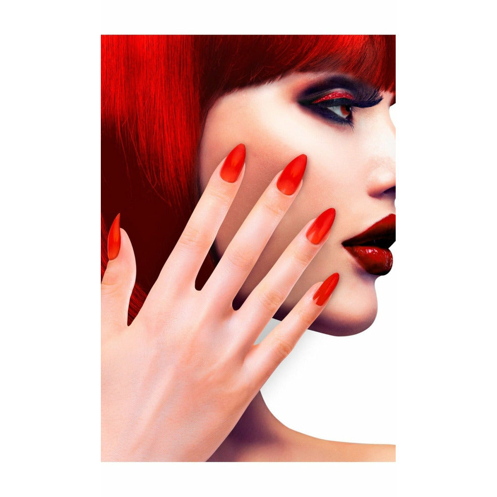 Kit 12 Uñas Rojo | Don Disfraz