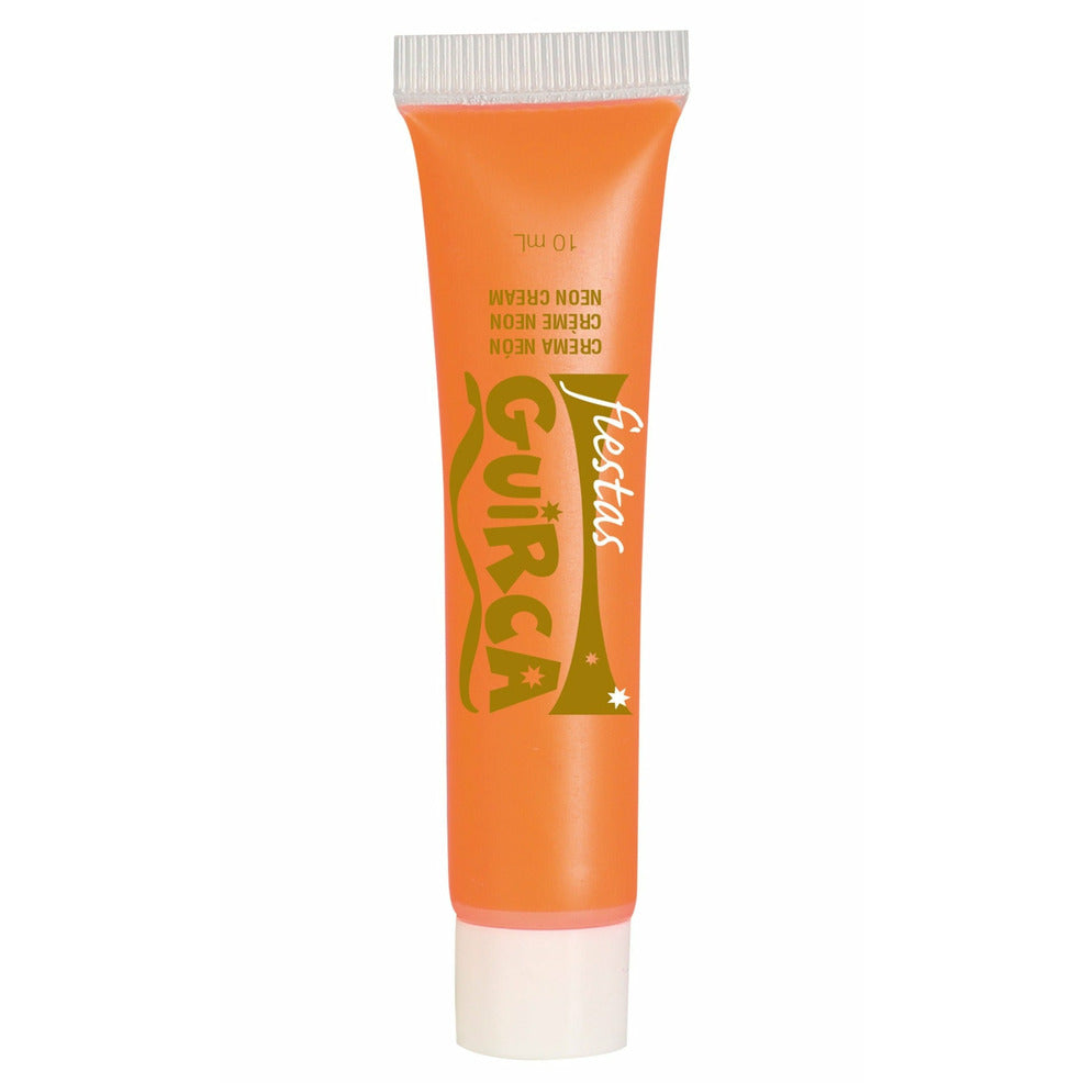Maquillaje en Crema Naranja Fluorescente | Don Disfraz