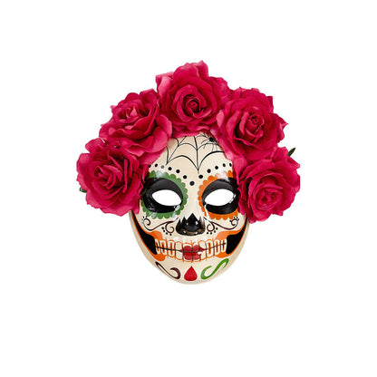 Máscara de Catrina Floreada | Don Disfraz