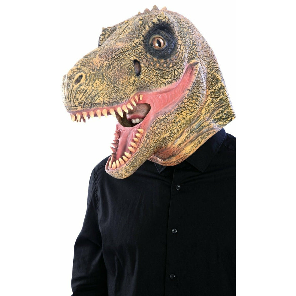 Máscara de látex de Dinosaurio Hambriento | Don Disfraz