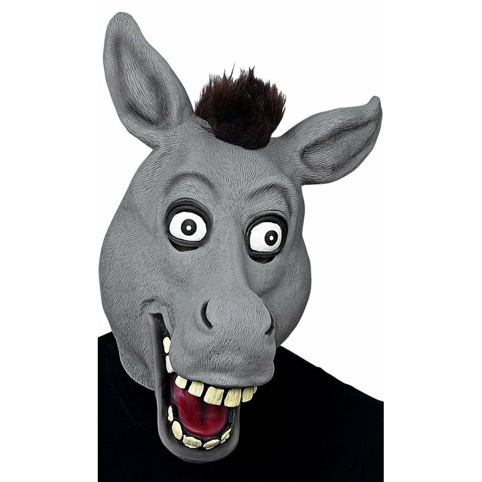 Máscara de látex de Burro Gris | Don Disfraz