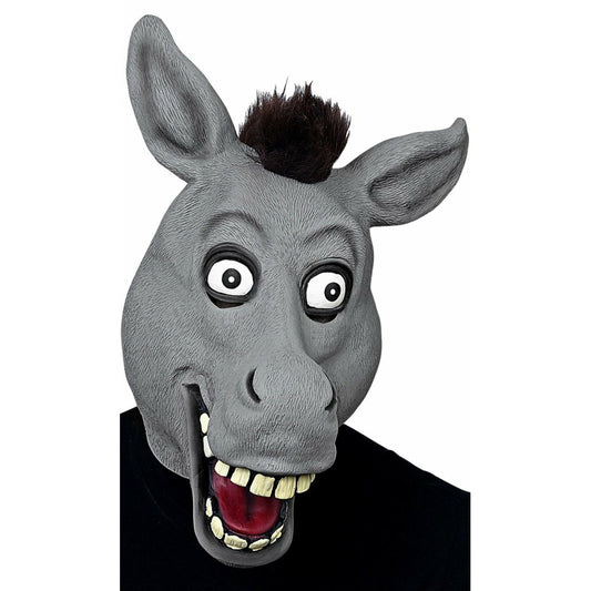 Máscara de látex de Burro Gris | Don Disfraz