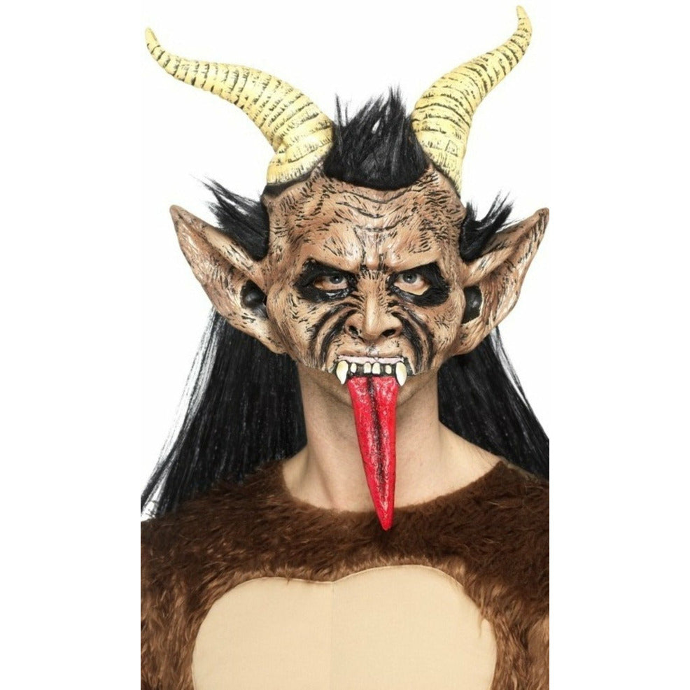 Máscara de látex de Demonio Krampus | Don Disfraz