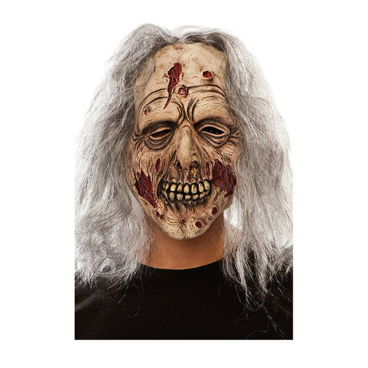 Máscara de látex de Zombie con Pelo | Don Disfraz