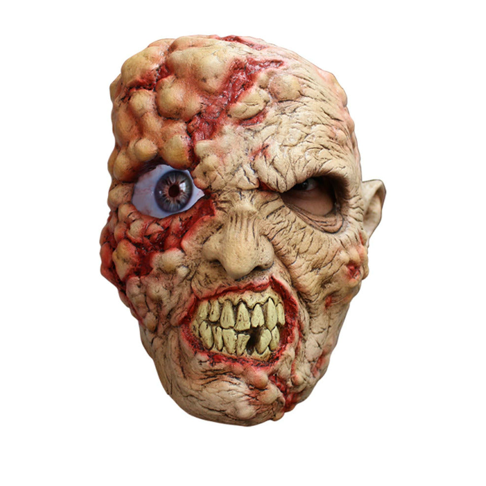 Máscara de látex Zombie Loco Animada | Don Disfraz