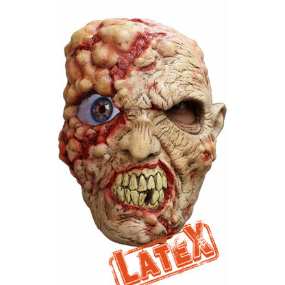 Máscara de látex Zombie Loco Animada | Don Disfraz