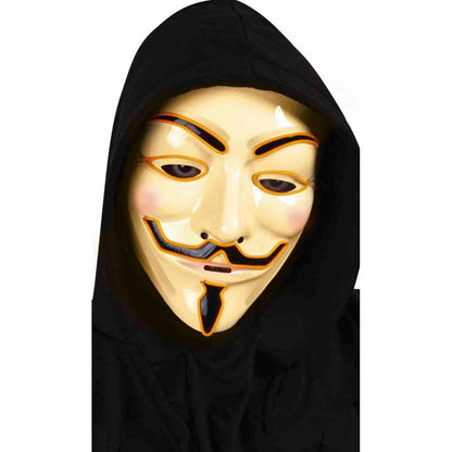 Máscara de V de Vendetta con Luz | Don Disfraz