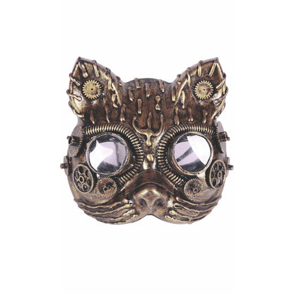 Máscara de Steampunk Felino | Don Disfraz