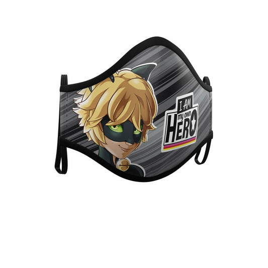 Pack 2 Mascarillas de Tela Cat Noir™  infantil | Don Disfraz