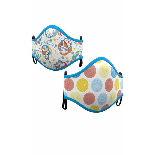 Pack 2 Mascarillas de Tela Doraemon™  infantil | Don Disfraz