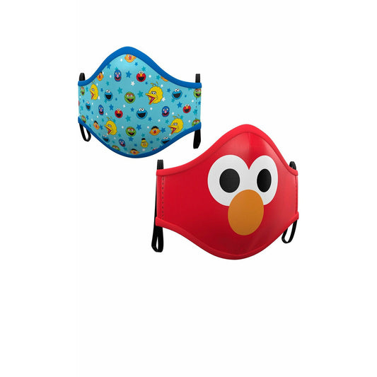 Pack 2 Mascarillas Tela Barrio Sésamo™  infantil | Don Disfraz