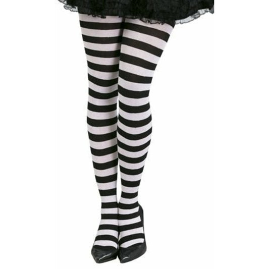 Panty Rayas Negras Blancas | Don Disfraz