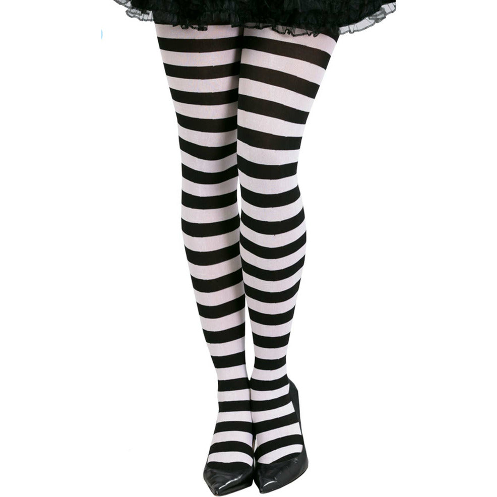 Panty Rayas Negras Blancas | Don Disfraz