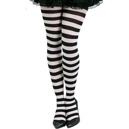 Panty Rayas Negras Blancas | Don Disfraz
