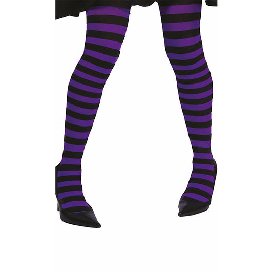 Panty Rayas Violetas y Negras Basic | Don Disfraz