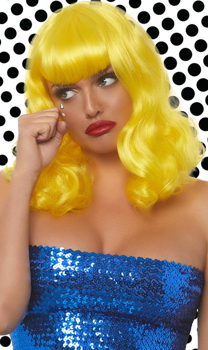 Yellow Retro Deluxe Wig