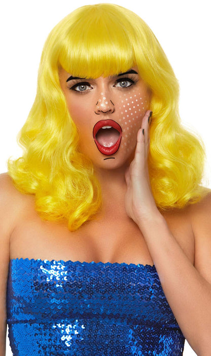 Yellow Retro Deluxe Wig