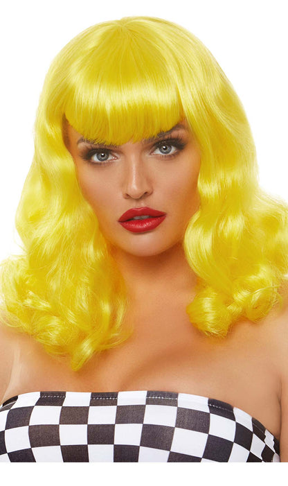 Yellow Retro Deluxe Wig