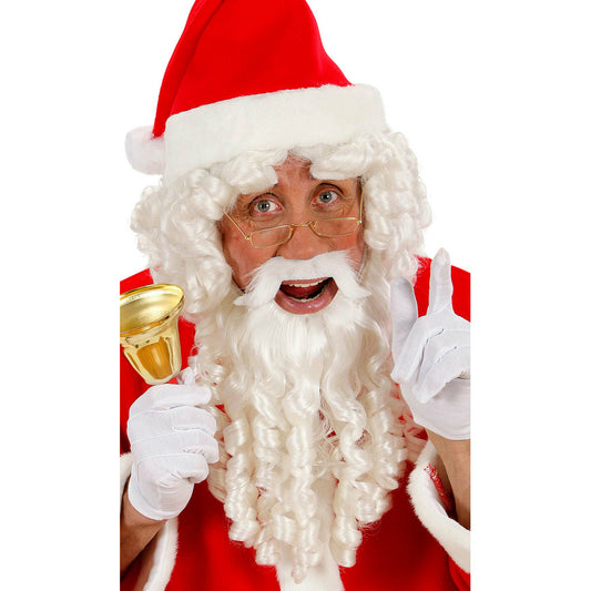 Peluca de Papá Noel Completa con Tirabuzones | Don Disfraz