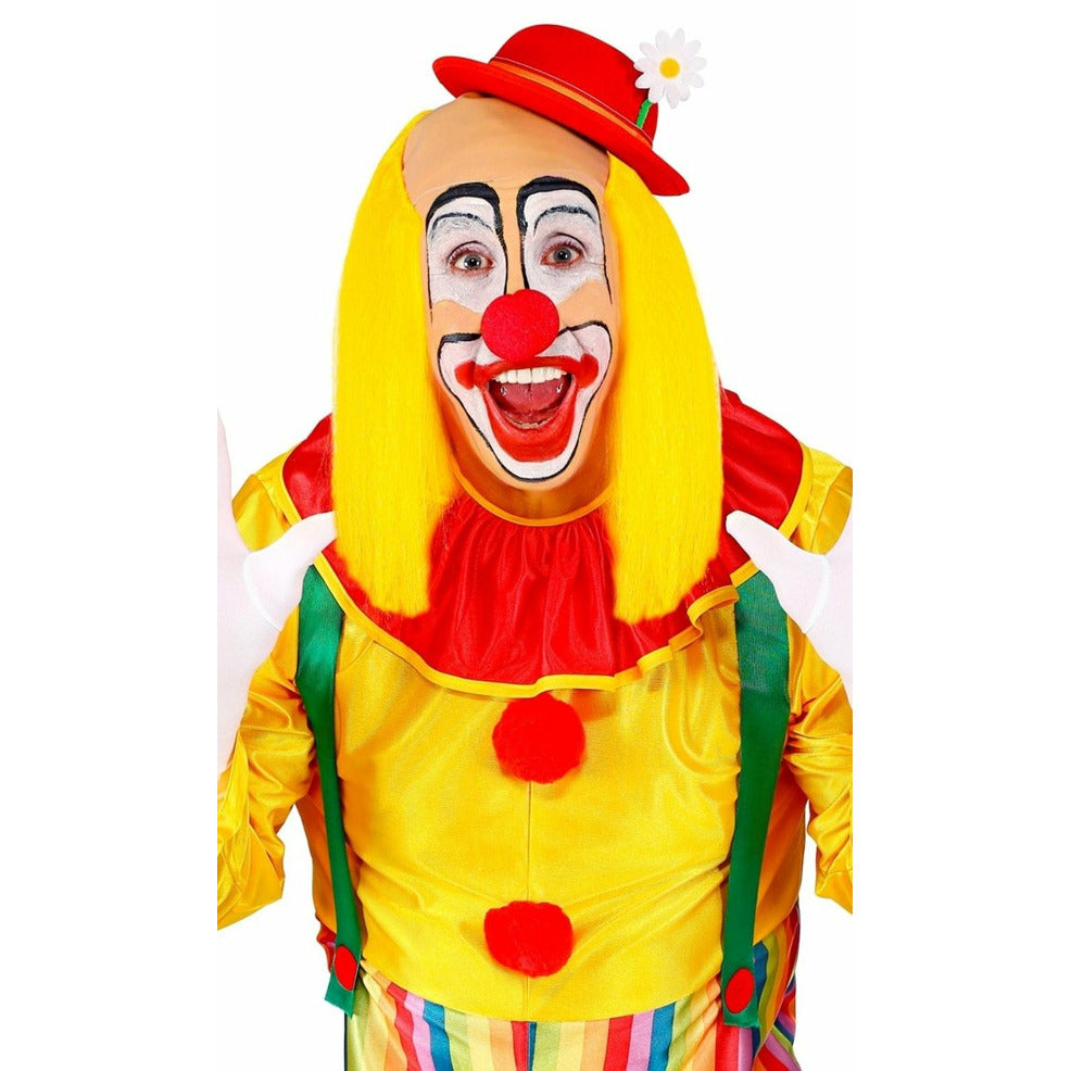Peluca de Payaso Amarilla con Calva | Don Disfraz