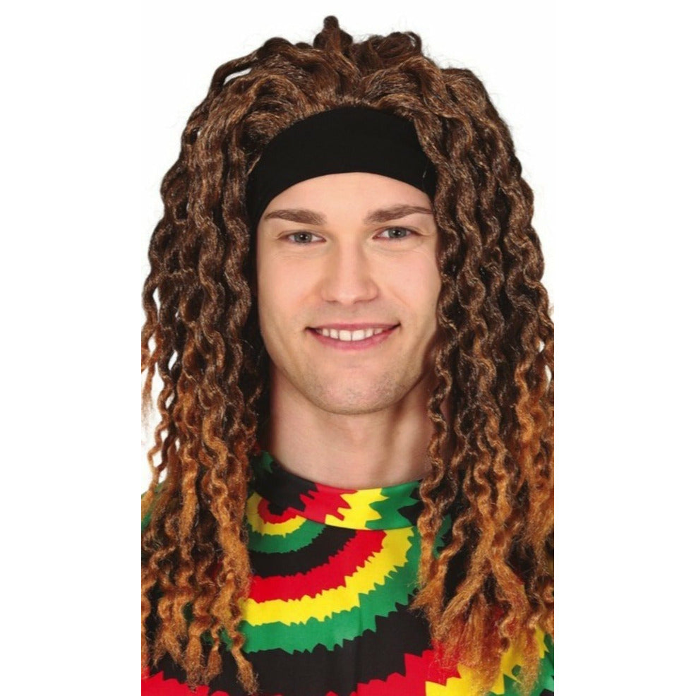 Peluca de Rastas con Cinta | Don Disfraz