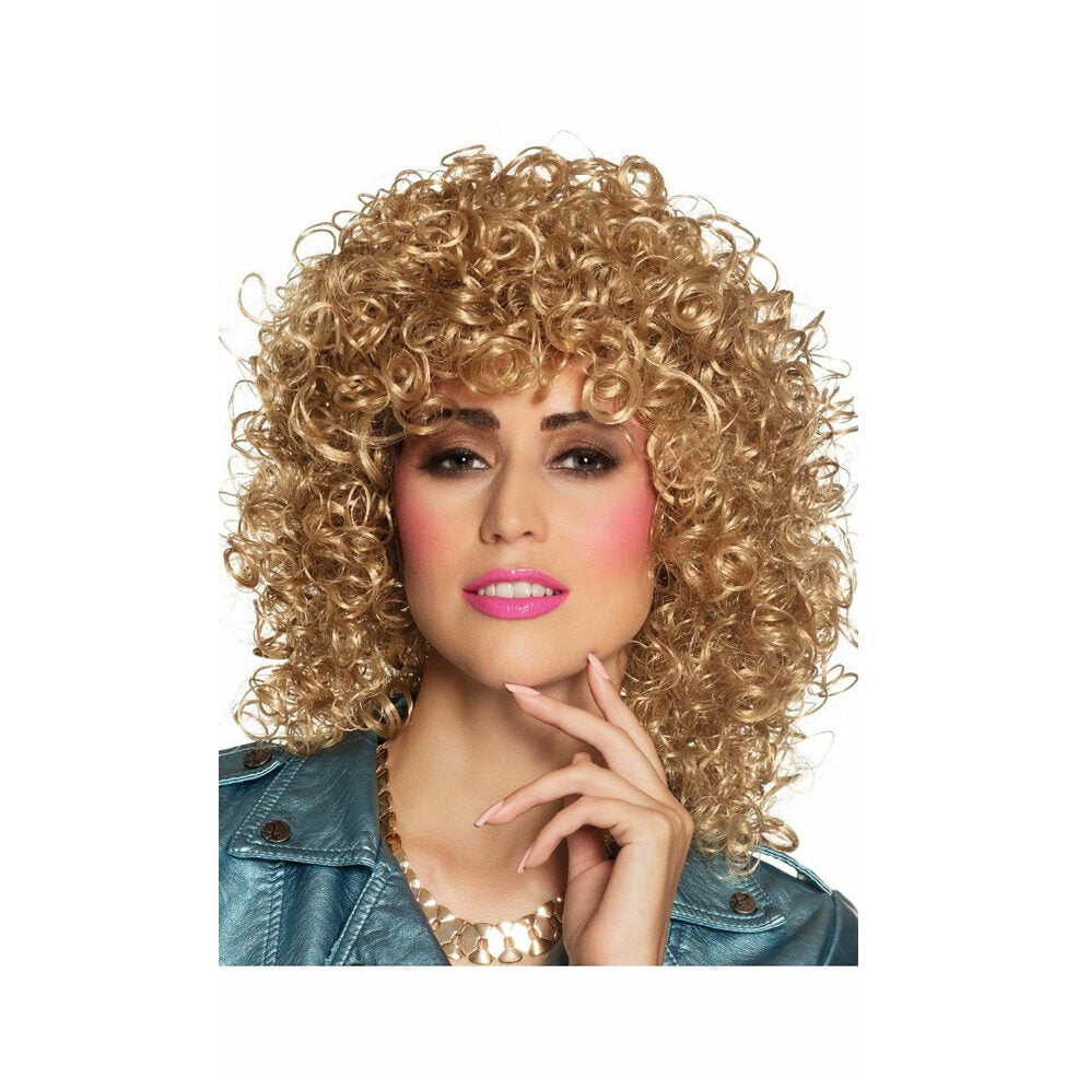 Peluca de Rizos Rubia | Don Disfraz