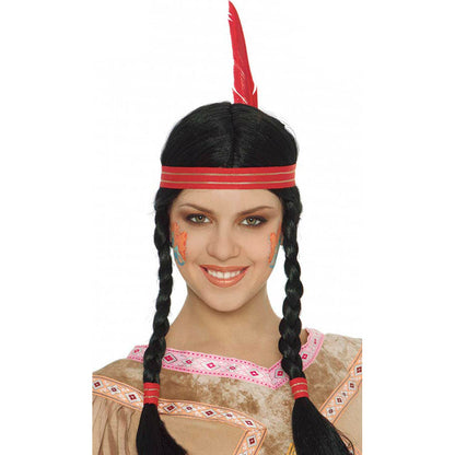 Peluca India Trenzas | Don Disfraz