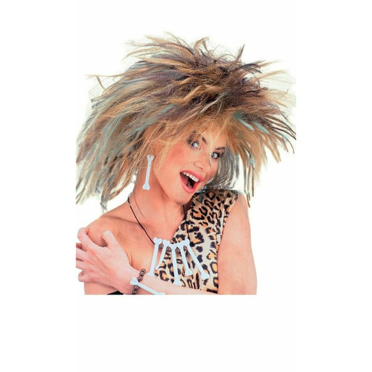 Peluca Primitiva Mechas | Don Disfraz