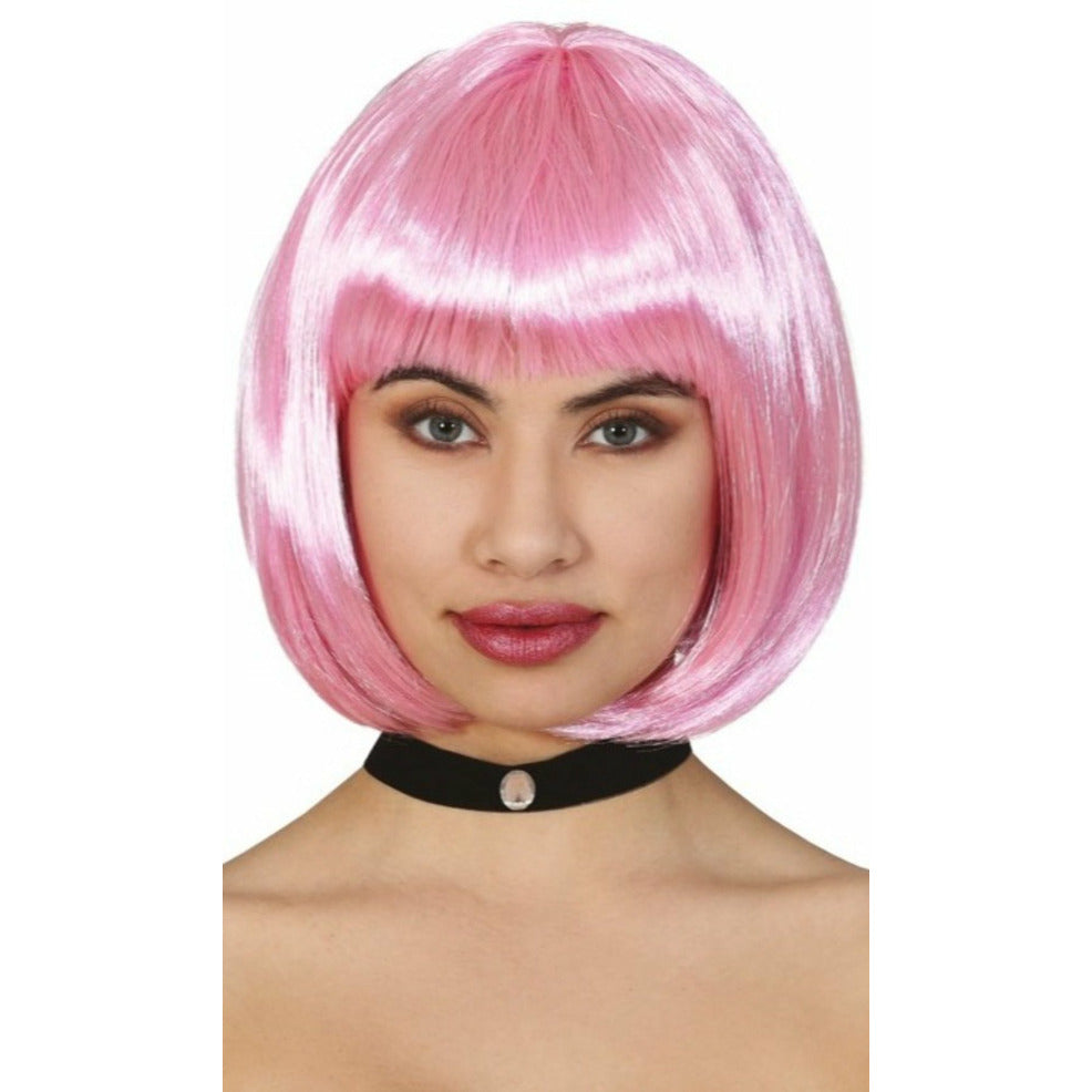 Peluca Rosa Clara Media Melena Eco | Don Disfraz