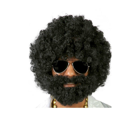 Peluca y Barba Afro Extra | Don Disfraz