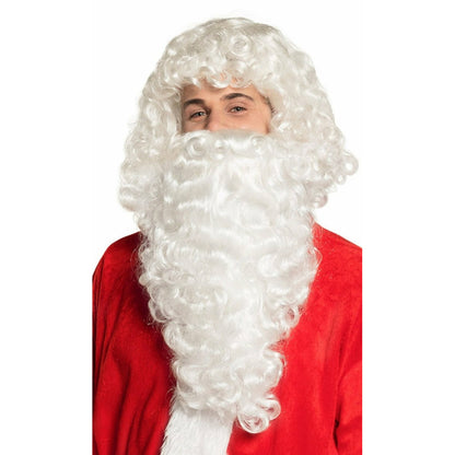 Peluca y Barba Rizada de Papá Noel | Don Disfraz