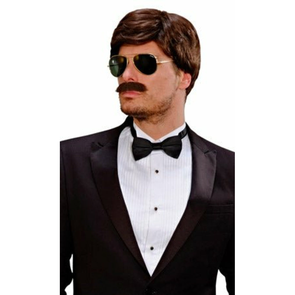 Peluca y Bigote Playboy | Don Disfraz