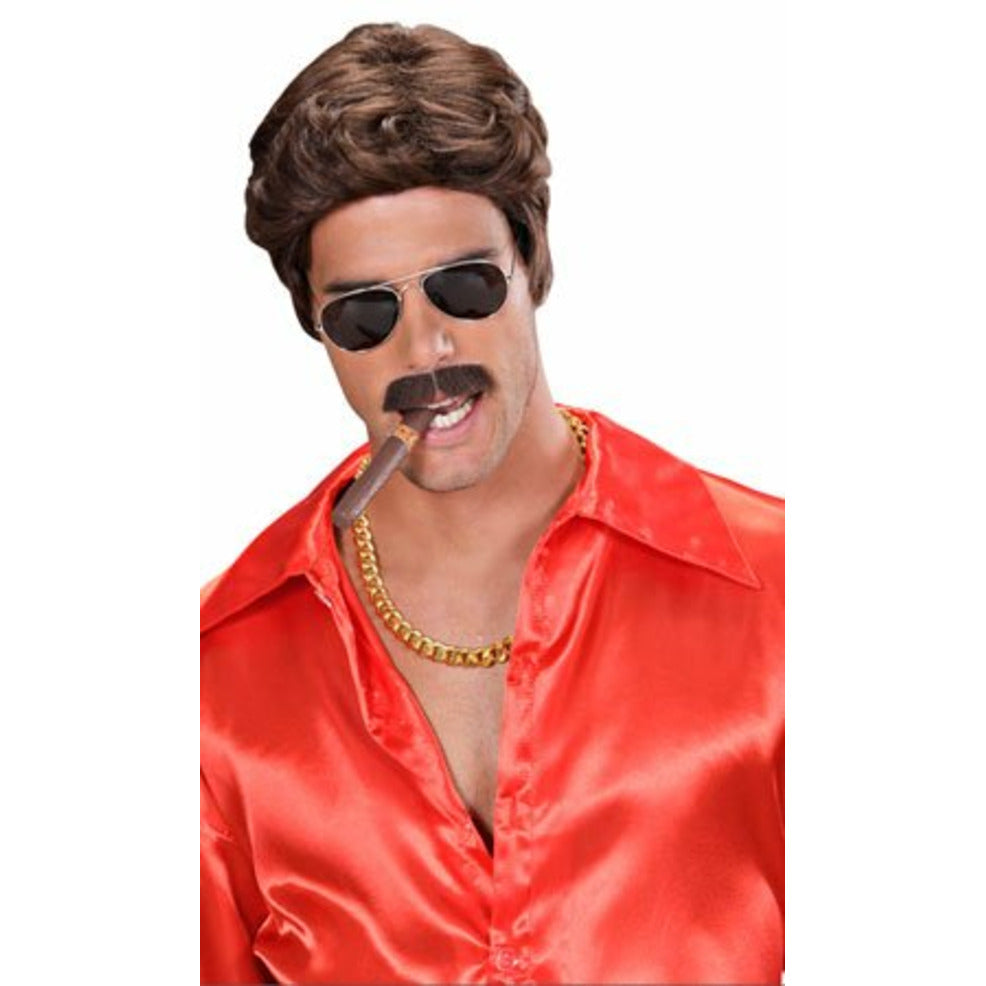 Peluca y Bigote Playboy | Don Disfraz