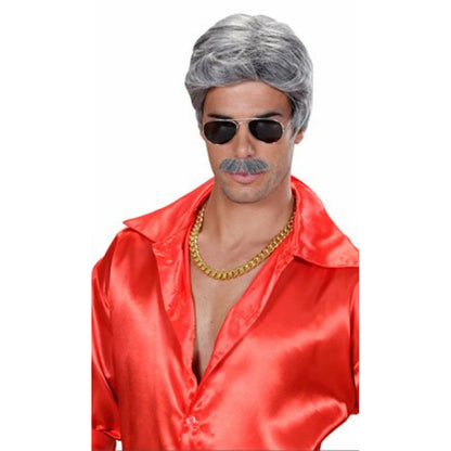 Peluca y Bigote Playboy | Don Disfraz