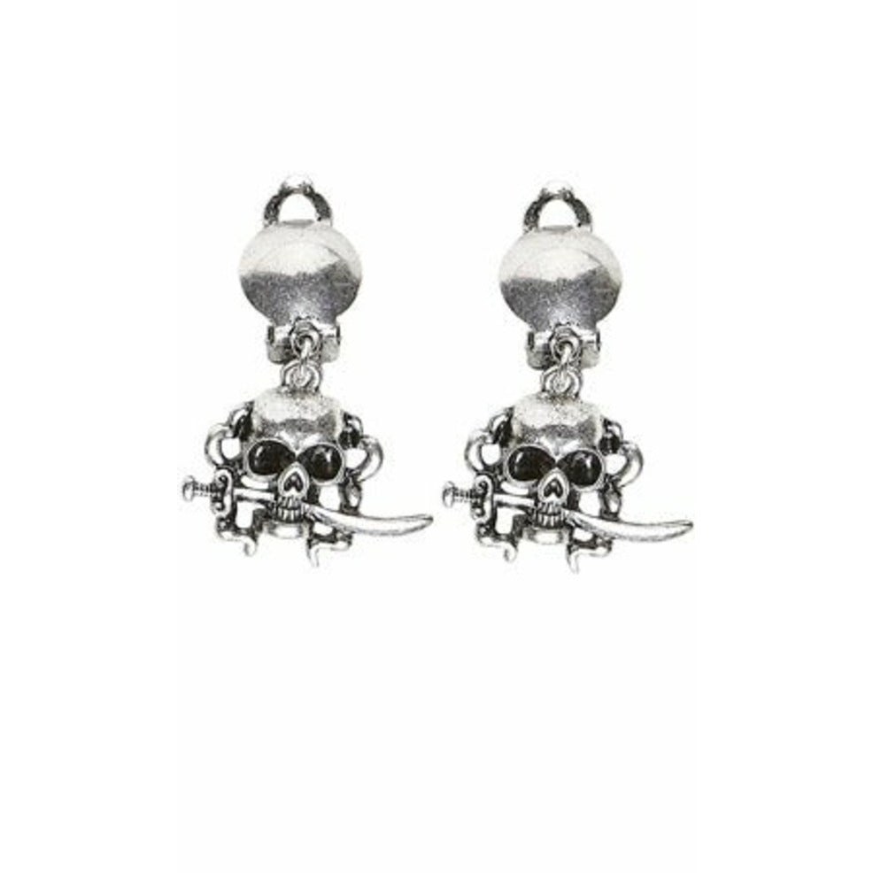 Pendientes Calavera Pirata | Don Disfraz