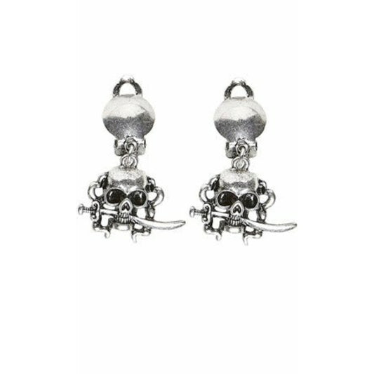 Pendientes Calavera Pirata | Don Disfraz