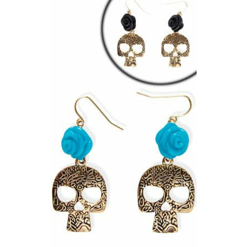 Pendientes Calavera Colores | Don Disfraz