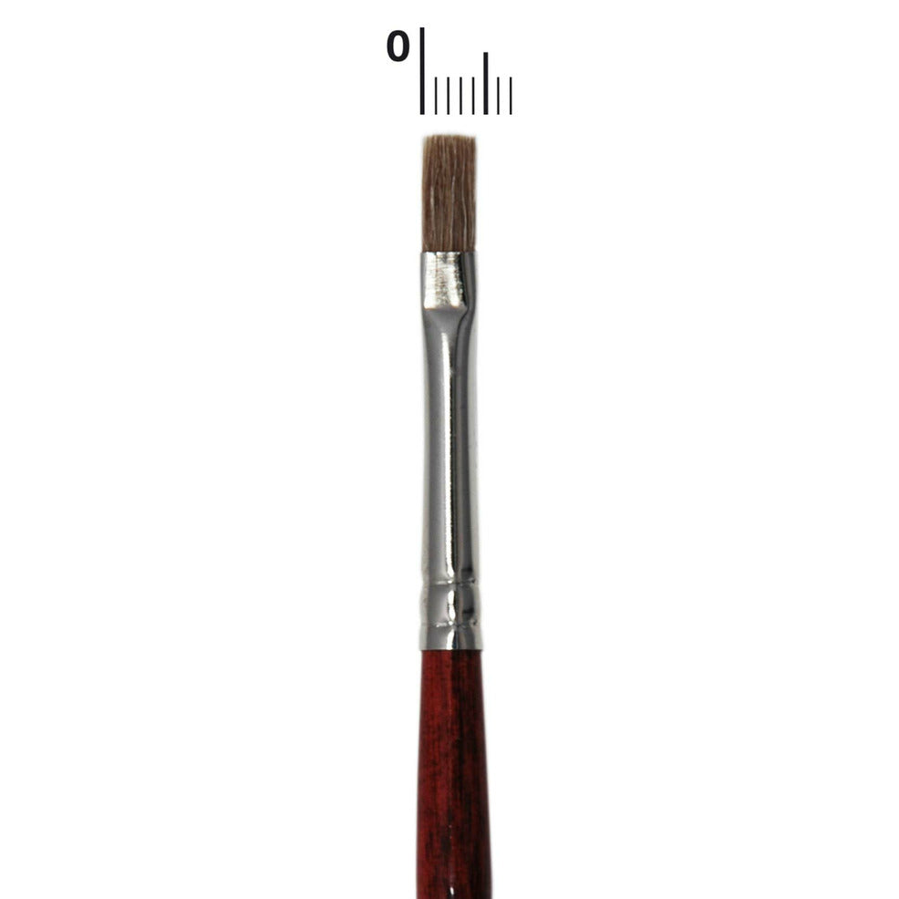 Pincel Plano 4 mm Buey Profesional  | Don Disfraz