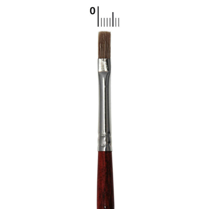 Pincel Plano 4 mm Buey Profesional  | Don Disfraz