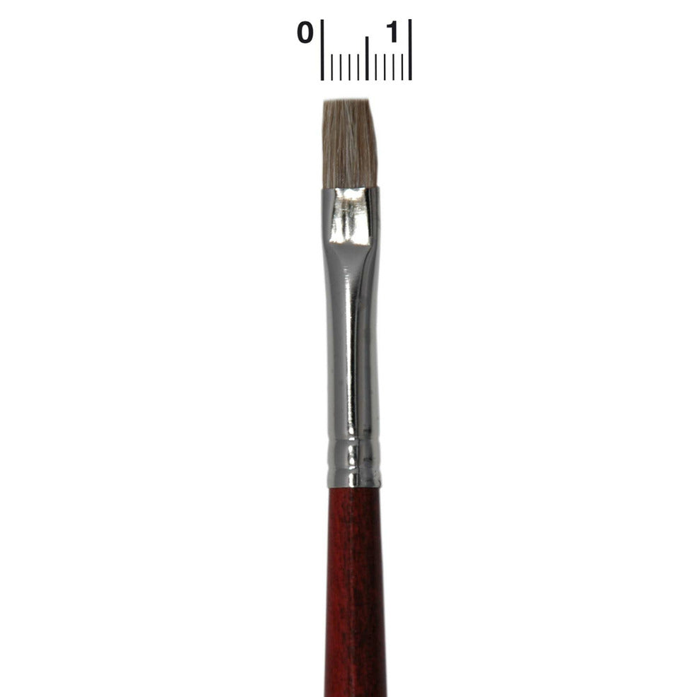 Pincel Plano 6 mm Buey Profesional  | Don Disfraz