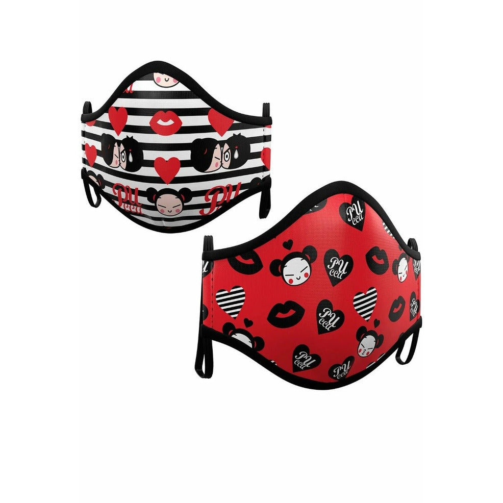 Pack 2 Mascarillas de Tela Pucca™ infantil | Don Disfraz