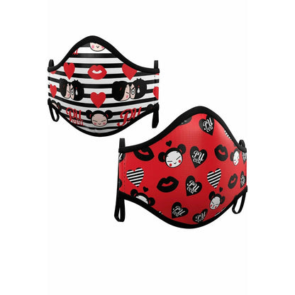 Pack 2 Mascarillas de Tela Pucca™ infantil | Don Disfraz