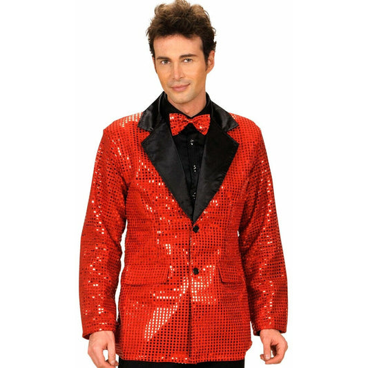 Chaqueta de Lentejuelas Roja para adulto | Don Disfraz