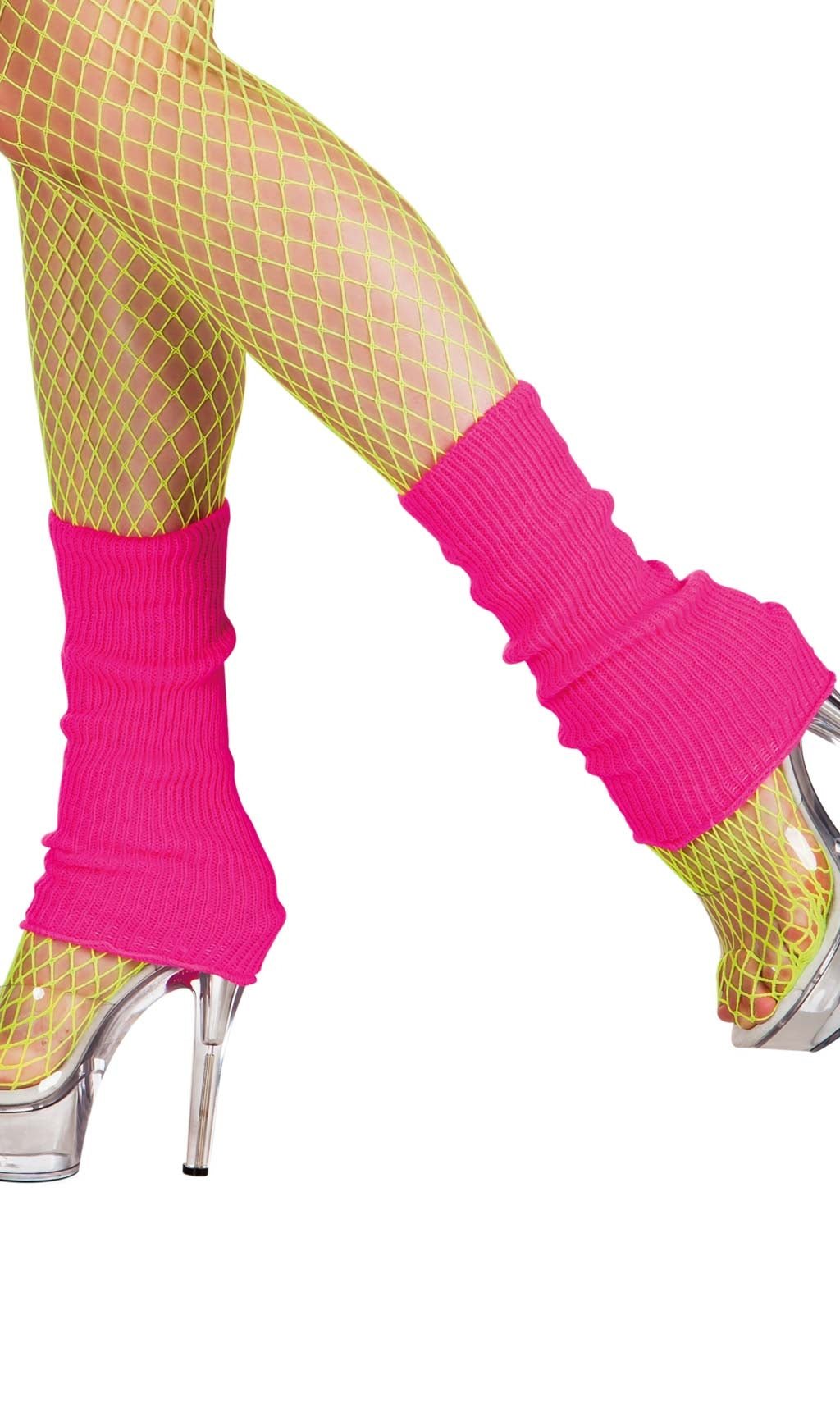 Pink leg warmers