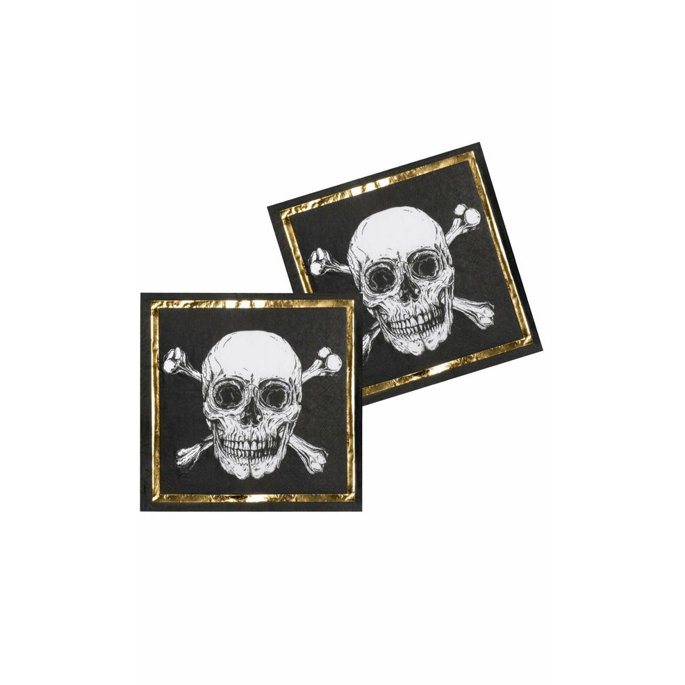 Servilletas Pirata Calavera | Don Disfraz